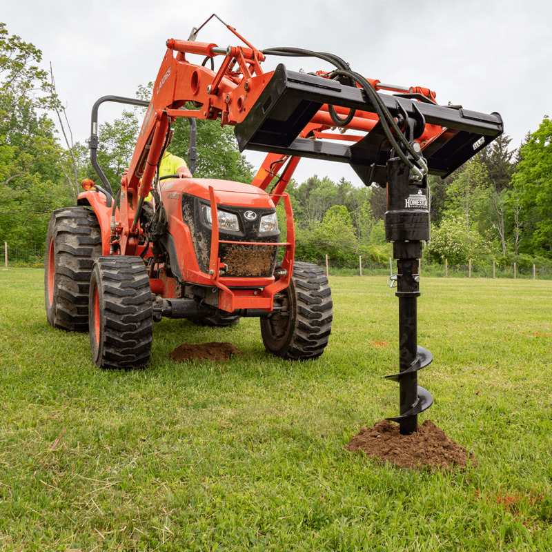 Homestead Implements Pinnacle Series Front End Loader Post Hole Digger Build Extend Fence Lines